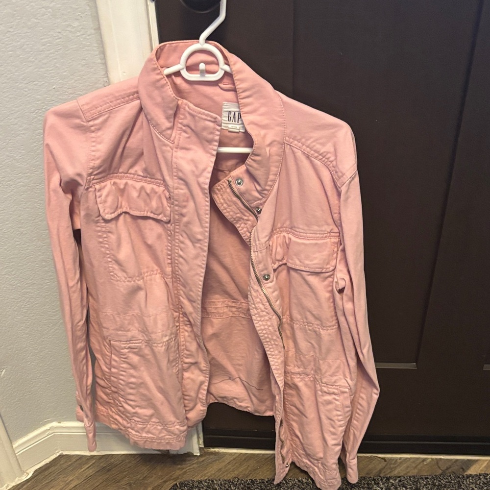 GAP Women's Light Pink Utility Jacket